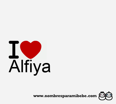 I Love Alfiya