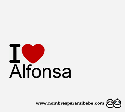 I Love Alfonsa