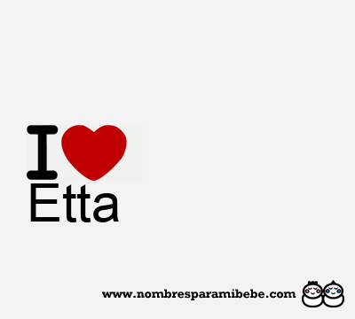 I Love Etta