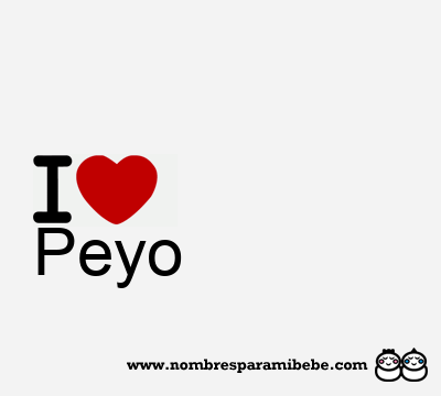 I Love Peyo